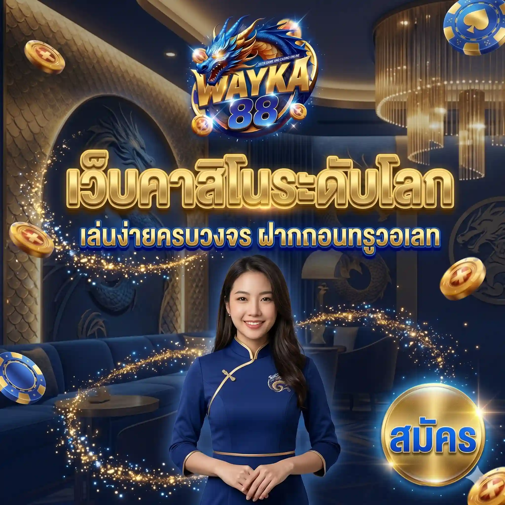 WAYKA88 | เว็บคาสิโนระดับโลก เล่นง่ายครบวงจร ฝากถอนทรูวอเลท